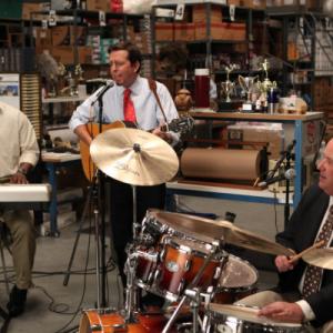 Still of Craig Robinson, Ed Helms and Brian Baumgartner in The Office (2005)