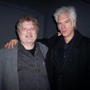 Joe Hansard with Executive Producer Jim Jarmusch at NYC premiere of Mark Webbers Explicit Ills March 6 2009