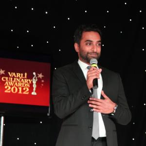 November 15 2012 Actor Manu Narayan cohosts the First Annual Varli Culinary Awards at The Altman Building in New York City