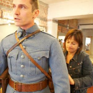 Costume fitting for In Flanders Fields