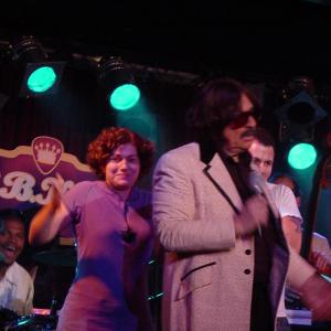 Alexia Anastasio on stage with Tony Clifton at BB Kings in NYC