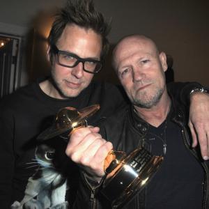 James Gunn and Michael Rooker