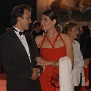Christopher Buchholz and Regina Nemni at event for Eros. Venice Film Festival