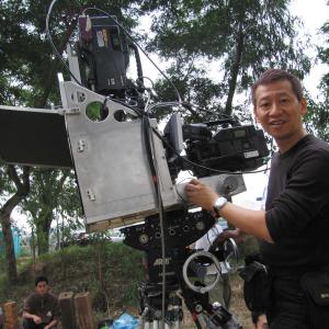 Henry Chung and one of his 3D rigs
