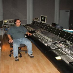George Sakellariou at Skywalker Sound during the mix of Corpus Delicti