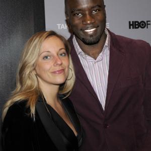 Mike Colter and Iva at Taking Chance NYC premiere