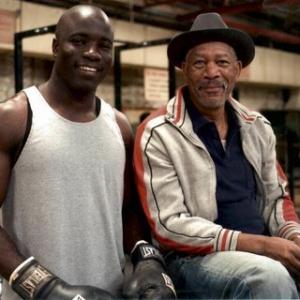 Mike Colter and Morgan Freeman