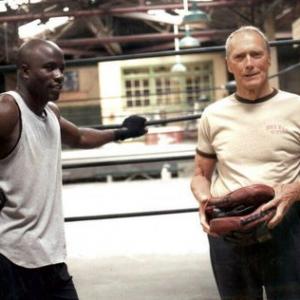 Mike Colter and Clint Eastwood