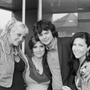 Phil with Carrie Fisher and other directors from ON THE LOT