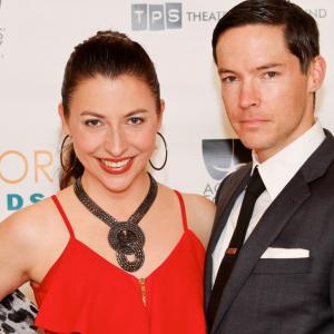 Angela DiMarco and David on the red carpet at the 2012 Gregory Awards