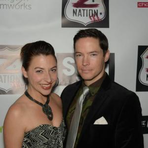With Angela DiMarco at the Z Nation Premiere.