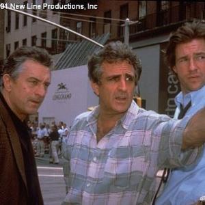 Director John Herzfeld with De Niro and Burns