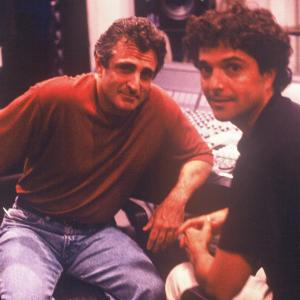 Director John Herzfeld with composer Anthony Marinelli in the studio for the film 2 Days in the Valley (1997)