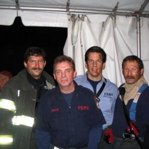 Oliver Stone 911 pic With Ed Sullivan Rescue Me and two other firefighters