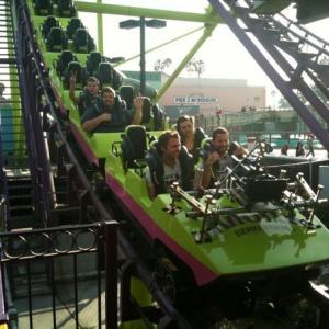 Crew's turn to ride! at Knott's Berry Farm