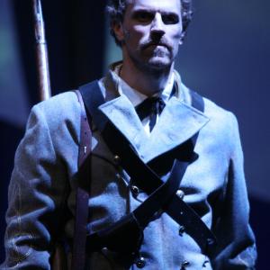 Travis Johns as Lt. Virgil, in the Geffen Playhouse World Premiere musical, 
