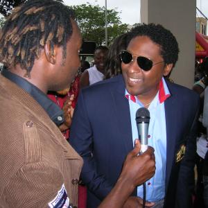 Brion Rose at the Nigerian premiere of THROUGH THE GLASS