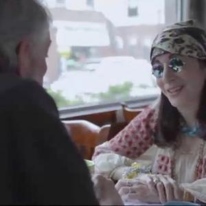 Elisa London as the Hippie/Mystic 2nd blind date in the short film, 