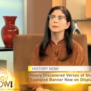 As Dr Susan Eckman Historian  Director of The National Archives in Washington D C for The Onion News Today Now! program discussing The Newly Discovered Verses of The Star Spangled Banner