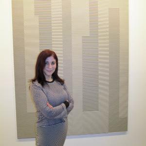 Elisa at the Mike Scott opening at GeringLopez Gallery on 5th Ave in NYC