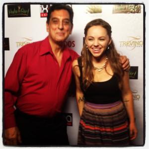 Shanda Renee and Jazz star George Pandis at Latino awards after party  2012