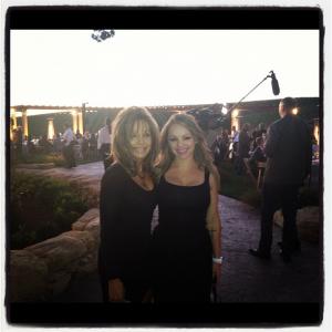 Shanda Renee and her mom singer Sali at Nigel Lythgoes winery open event  2012