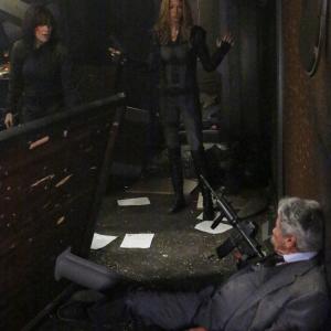 Still of Edward James Olmos, Lucy Lawless and Adrianne Palicki in Agents of S.H.I.E.L.D. (2013)