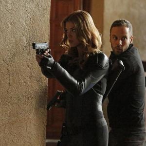 Still of Adrianne Palicki and Nick Blood in Agents of SHIELD 2013