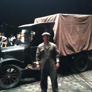 On the set of Boardwalk Empire
