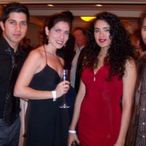 Jorie Burgos Actress and Casting Assistant at the 2008 Independent Spirit Awards after party with Actors Walter Perez, Veronica Loren & Abel Becerra.