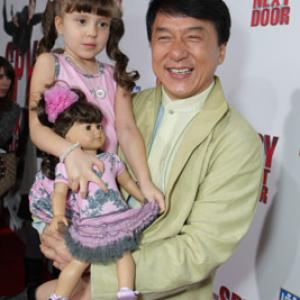 Jackie Chan and Alina Foley at event of Kaimynas snipas 2010