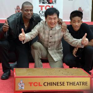 Jackie Chan Chris Tucker and Jaden Smith