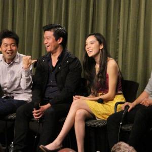Director Junya Sakino and Actors Eugene Kim Jessika Van and Dat Phan at SAG Foundation Screening of SakeBomb 2013