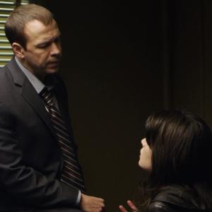 Still of Donnie Wahlberg and Liz Fye from Blue Bloods episode All That Glitters