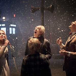 Still of Michael Gambon Katherine Jenkins and Matt Smith in Doctor Who A Christmas Carol 2010