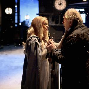 Still of Michael Gambon and Katherine Jenkins in Doctor Who: A Christmas Carol (2010)