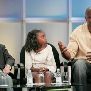 Terry Crews Vincent Martella and Imani Hakim at event of Everybody Hates Chris 2005