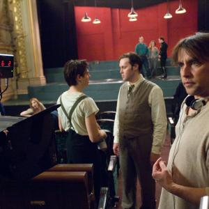 Still of Richard Linklater and Christian McKay in Me and Orson Welles (2008)
