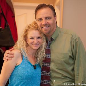 Michael Gier on set with his producing partner and wife Terri Gier