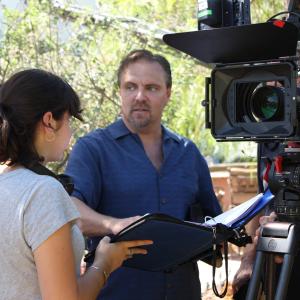 Michael Gier on set directing