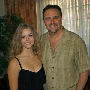 Michael Gier with actress Sasha Pieterse one of the stars of Pretty Little Liars