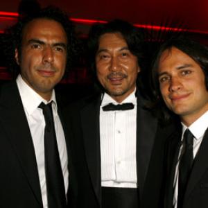 Gael Garca Bernal Alejandro Gonzlez Irritu and Kji Yakusho at event of Babelis 2006
