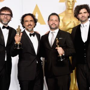 Alejandro González Iñárritu, Armando Bo and Alexander Dinelaris at event of The Oscars (2015)