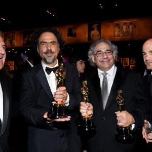 Alejandro Gonzlez Irritu Brad Weston Steve Gilula and James Gianopulos at event of The Oscars 2015