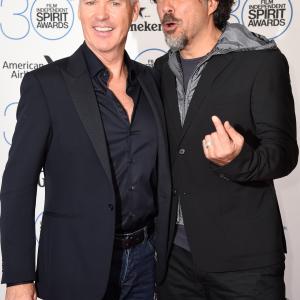 Michael Keaton and Alejandro Gonzlez Irritu at event of 30th Annual Film Independent Spirit Awards 2015