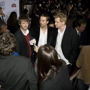 GJ Echternkamp Matthew Tilley and Daniel Stamm at the AFI Fest Premiere of DEFIANCE