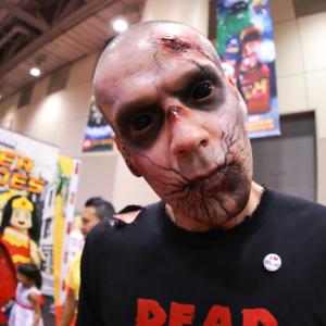 Dru Viergever at event of ComicCon promoting Dead Before Dawn 3D