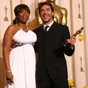 Javier Bardem and Jennifer Hudson at event of The 80th Annual Academy Awards (2008)