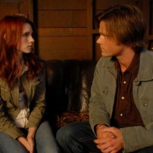 Still of Jared Padalecki and Julie McNiven in Supernatural (2005)