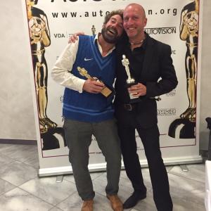 DoP Frederic Doss and Director Florian Leidenberger at the AutoVision 2015 festival. Two Awards for 